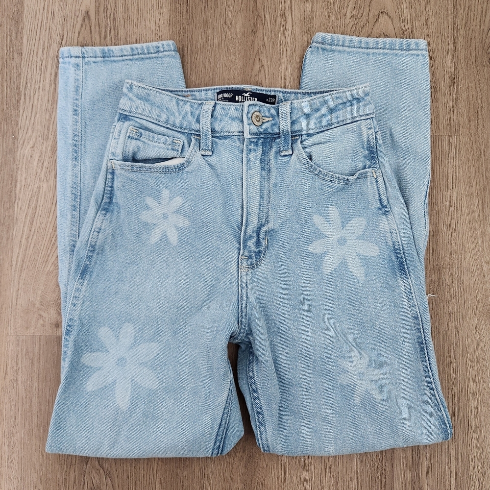 Hollister Y2K Flower Mom Jeans